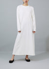 SY019OP / Boxy Line Long Dress　IVORY【翁安芸さん×SYNE TOKYO】