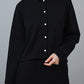 SY016CD / Button Cardigan　BLACK【翁安芸さん×SYNE TOKYO】