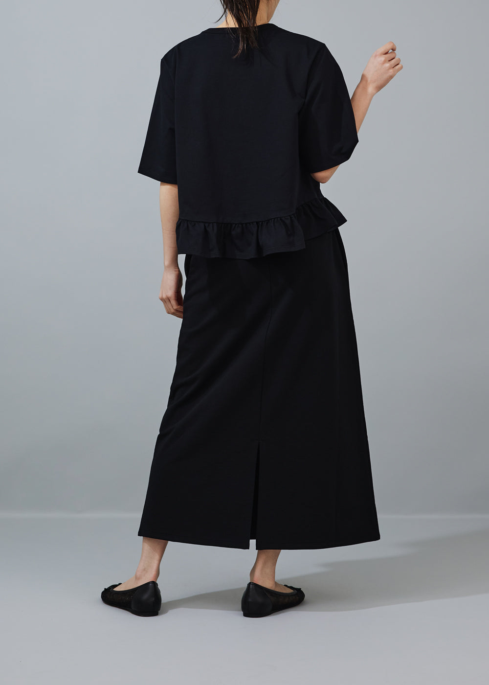 SY017SK / Flare Long Skirt BLACK【翁安芸さん×SYNE TOKYO】 – SYNE