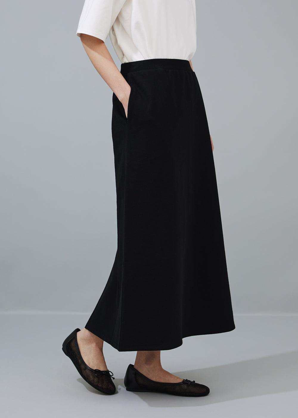 SY017SK / Flare Long Skirt BLACK【翁安芸さん×SYNE TOKYO】 – SYNE